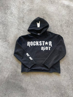 Load image into Gallery viewer, Black Rockstar Riot Hoodie
