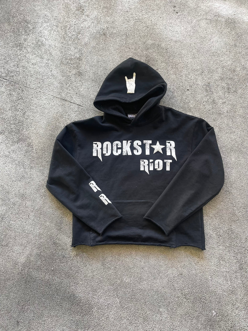 Black Rockstar Riot Hoodie